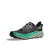 HOKA W SPEEDGOAT 6 Black/Aloe Vera - pantofi de alergare off-road (mărimea 3.5, Culoare Negru/Aloe Vera)