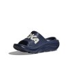 HOKA U ORA ATHLETIC SLIDE Varsity Navy/White pedale (mărimea 3.5, Culoare Varsity Navy / Alb)