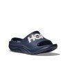 HOKA U ORA ATHLETIC SLIDE Varsity Navy/White pedale (mărimea 3.5, Culoare Varsity Navy / Alb)