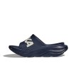 HOKA U ORA ATHLETIC SLIDE Varsity Navy/White pedale (mărimea 3.5, Culoare Varsity Navy / Alb)