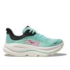 HOKA W BONDI 9 Blue Spark/Mint Fluorite road running shoes (mărimea 2.5, Culoare Scânteie albastră/Fluorit mov)