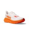 HOKA M CLIFTON 10 Frost/Orange Zest - pantofi de alergare (mărimea 6,5, Culoare Frost/Zest portocaliu)
