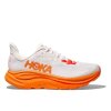 HOKA M CLIFTON 10 Frost/Orange Zest - pantofi de alergare (mărimea 6,5, Culoare Frost/Zest portocaliu)