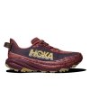 HOKA W SPEEDGOAT 6 Rouge/Black Cherry - pantofi de alergare off-road (mărimea 3.5, Culoare Roșu / Cireș negru)