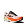 HOKA M MACH X 3 White/Neon Tangerine - pantofi de alergare (mărimea 6,5, Culoare Alb/Neon Tangerine)