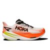 HOKA M MACH X 3 White/Neon Tangerine - pantofi de alergare (mărimea 6,5, Culoare Alb/Neon Tangerine)