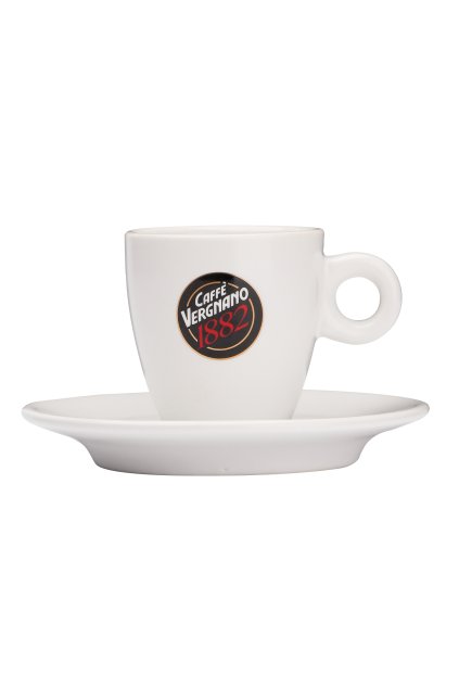 10085872 10085873 Vergnano espresso šálek podšálek bílý 6×