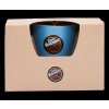 99207C BLUE MATT ESPRESSO CUP AND SAUCER single wrapped