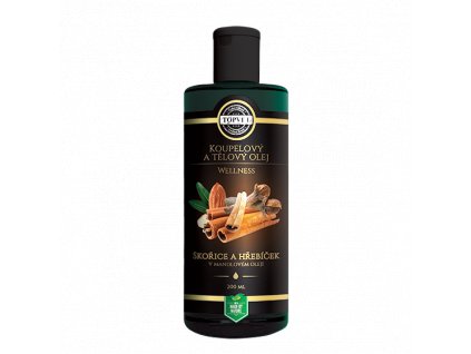 Skořice a hřebíček v mandlovém oleji 200 ml.