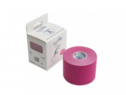 Kine-MAX 4WAY Tape - růžový 5cm x 5m - roztažitelný oběma směry