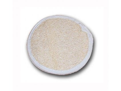 Mycí a masážní obličejové kolečko lufa-bavlna