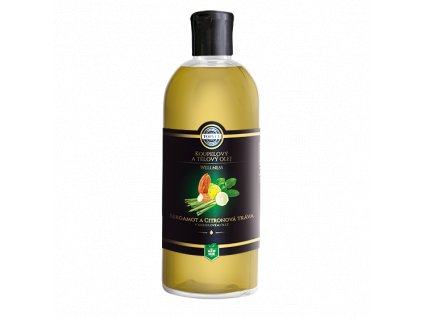 Bergamot a citronová tráva v mandlovém oleji 500ml.