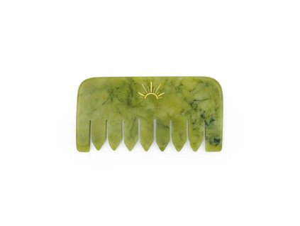 GUA SHA jadeitový hřeben obdélník 1