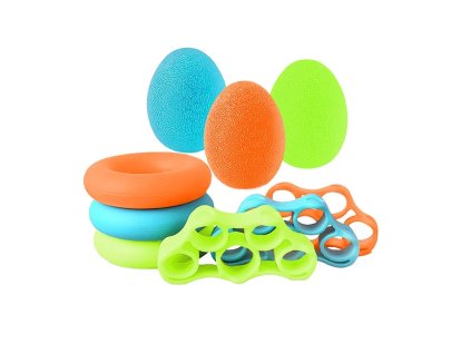 Sada 9 pomůcek pro cvičení ruky, prstů a zápěstí 1