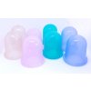 Silikonová masážní baňka BAREVNÁ SADA - 36 mm - sada 8 ks