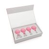 Obličejové masážní baňky sada 4ks růžové 1