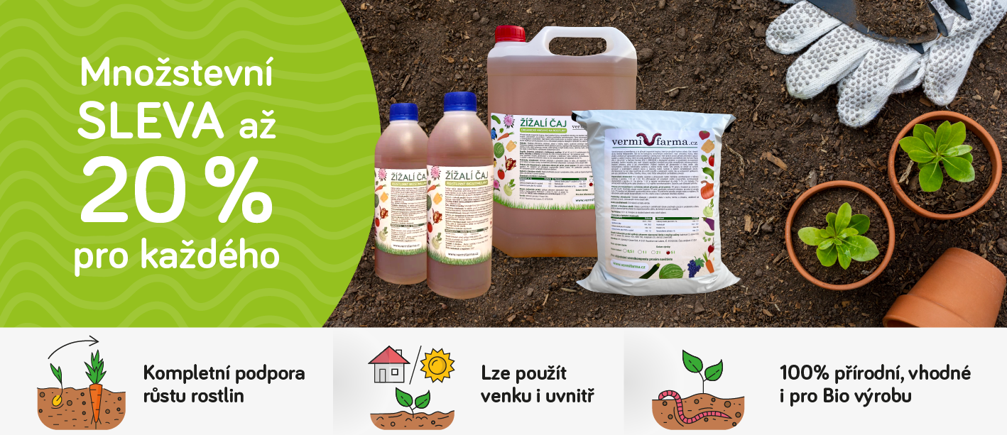 Množstevní sleva 20% na výrobky vermifarma