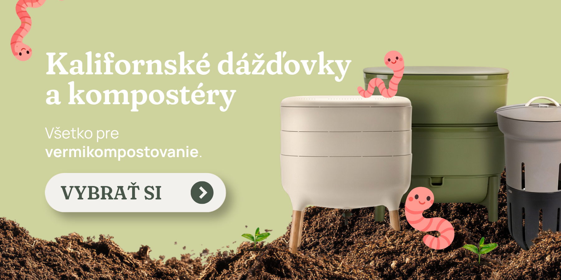 Kalifornské dážďovky a kompostéry