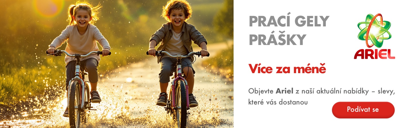 aktuální nabídka produktů Ariel za výhodné ceny