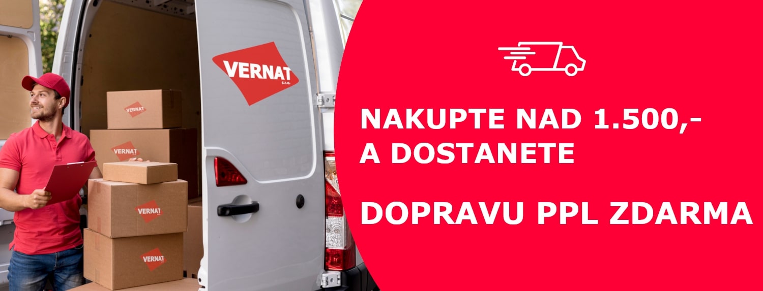 Doprava zdarma nad 1.500,- vernatshop