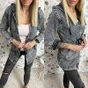 BUN20 damska seda dzinova bunda