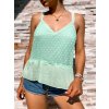 BLEDO ZELENÝ TOP S BODKAMI 768x1024