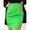 ZELENÁ MINI SUKŇA "DOTS"