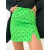 ZELENÁ MINI SUKŇA "DOTS"