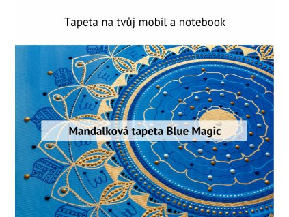 mandalkova tapeta blue magic