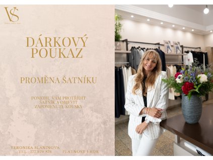 Dárkový poukaz proměna šatníku  Objevte svůj skutečný styl