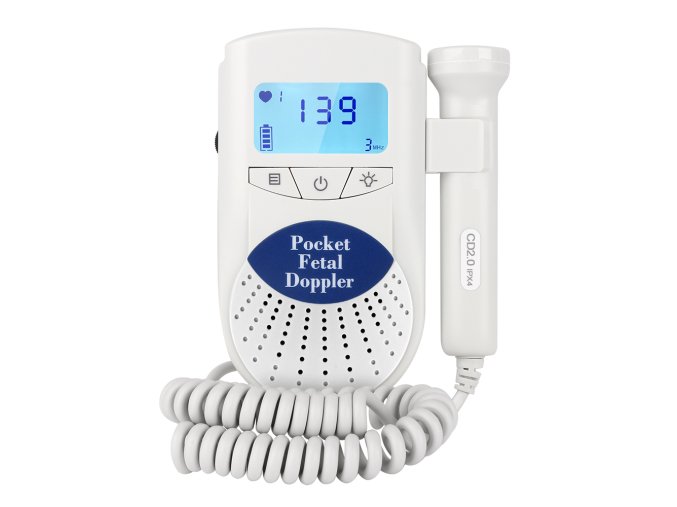 Digital Fetal Doppler Ultrasound Sound Baby Heartbeat