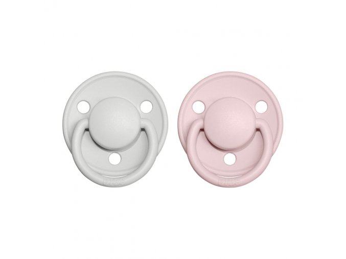 BIBS De Lux cumliky z prirodneho kaucuku zo silikonu 2ks Haze+Blossom