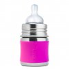 1 Pura nerezova dojcenska flasa 150ml Ruzova