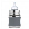 1 Pura nerezova dojcenská flasa 150ml Siva