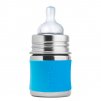 1 Pura nerezova dojcenska flasa 150ml Aqua
