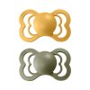 BIBS Supreme cumliky z prirodneho kaucuku 2ks HoneyBee+Olive