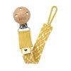 BIBS Paci Braid klip na cumlik dudlik Mustard Ivory Cloud
