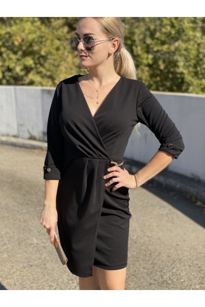 Jednobarevné šaty Lidia / Black