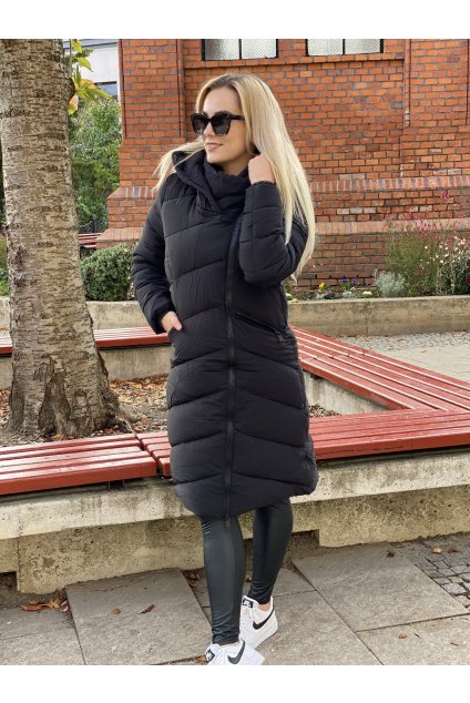 Zimní bunda s vysokým límcem / Black