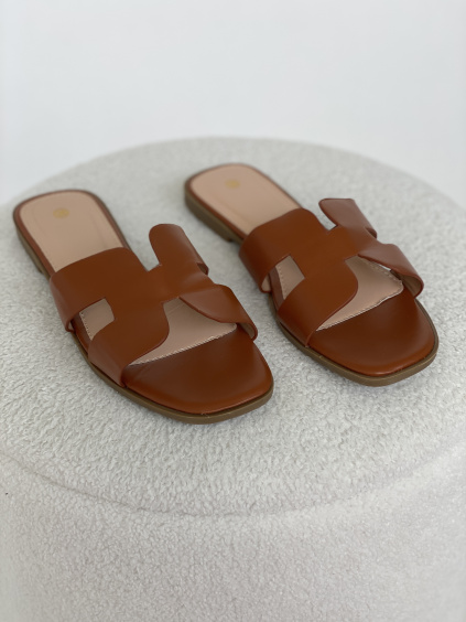 Pantofle Lien / Camel