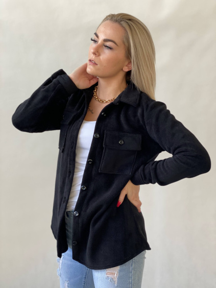 Fleecová košile Annie černá