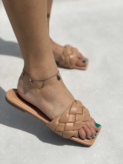 Pantofle String /beige