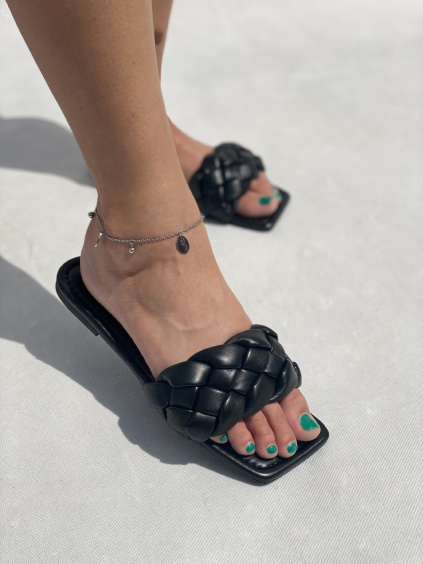 Pantofle String /black