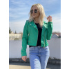 Koženková Biker bunda  / Green