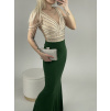 Přiléhavé společenské šaty zelené