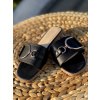 Pantofle se sponou/black