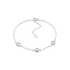 Stříbrný náramek s kulatými zirkony