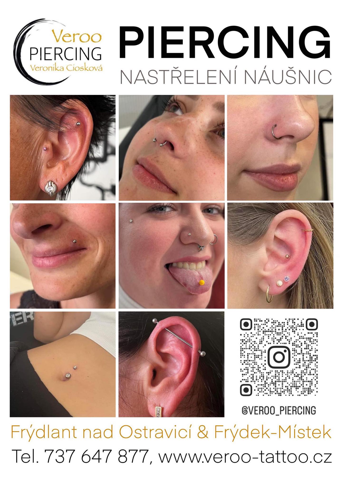 Piercing Frýdlant nad Ostravicí a Frýdek-Místek