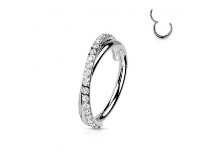 dvojity krouzek piercing