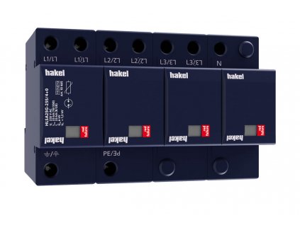 HAKEL Svodič I+II HLSA25G-255/4+0 bleskových proudů a přepětí